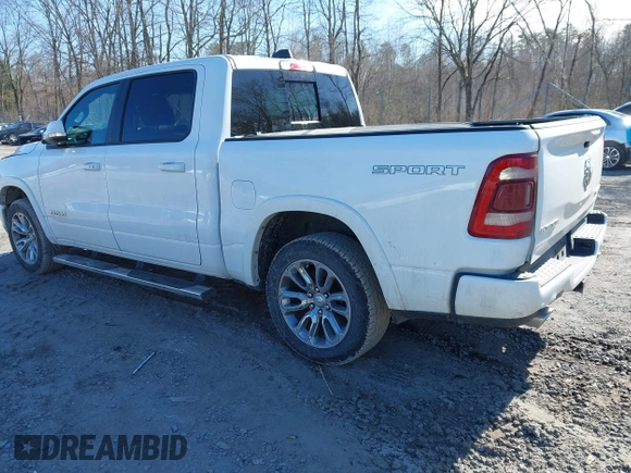 2022 Ram 1500 Laramie with VIN 1C6SRFJTXNN237199, listed as a IAAI auction lot 41705536 with 35,143 mi miles and . Bid and sale history available at DreamBid. Image 3.