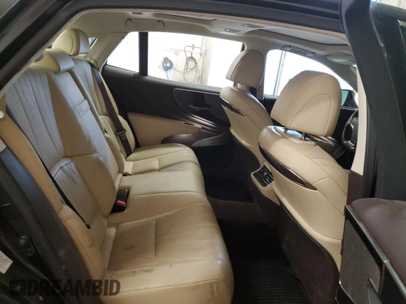 2019 Lexus LS 500 with VIN JTHC51FF6K5006583, listed as a Copart auction lot 81748074 with 98,323 mi miles and Salvage title. Bid and sale history available at DreamBid. Image 10.