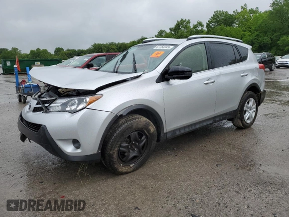 2015 Toyota RAV4 LE z VIN JTMBFREV3FD164635, wystawiony jako Copart lot #57753345 z przebiegiem 36 539 mil mil oraz Szkoda całkowita • Salvage title. Historia ofert i sprzedaży dostępna na DreamBid. Obrazek 1.