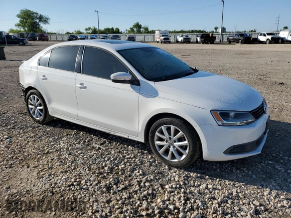 2012 Volkswagen Jetta Sedan SE w/Convenience & Sunroof with VIN 3VWDX7AJ5CM415567, listed as a Copart auction lot 52119565 with 117,237 mi miles and Salvage Title. Bid and sale history available at carsss.com. Image 4.