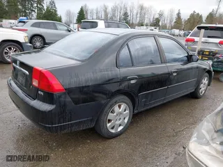 2001 Honda Civic EX with VIN 2HGES26761H598920, listed as a IAAI auction lot 41852164 with 197,463 mi miles. Bid and sale history available at carsss.com. Image 4.