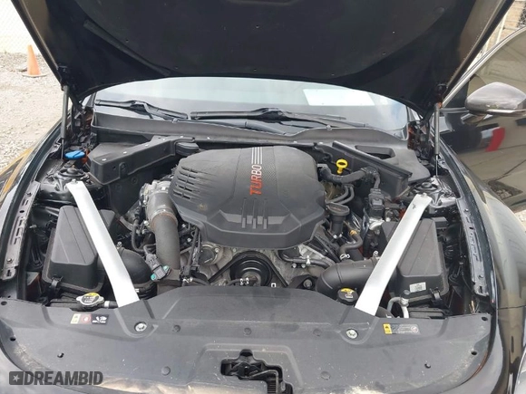 2019 Kia Stinger GT with VIN KNAE35LC7K6070754, listed as a IAAI auction lot 40960487 with 75,399 mi miles. Bid and sale history available at carsss.com. Image 10.
