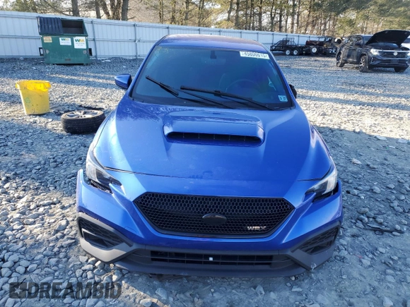 2022 Subaru WRX with VIN JF1VBAA67N9008162, listed as a Copart auction lot 45800615 with 56,003 mi miles and Salvage Title. Bid and sale history available at carsss.com. Image 5.