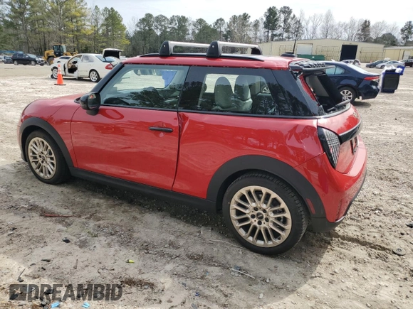 2025 MINI Hardtop Cooper S with VIN WMW23GD00S2W15493, listed as a Copart auction lot 48223195 with 181 mi miles and Salvage Title. Bid and sale history available at DreamBid. Image 2.