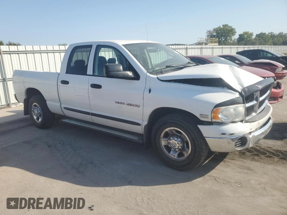2004 Dodge Ram 2500 SLT with VIN 3D7KA28D74G251503, listed as a Copart auction lot 74356444 with 182,766 mi miles and Salvage Title. Bid and sale history available at carsss.com. Image 4.