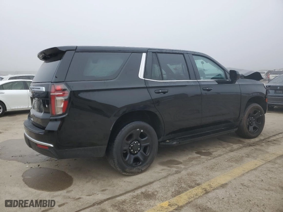 2023 Chevrolet Tahoe Commercial with VIN 1GNSCLED1PR490748, listed as a Copart auction lot 85217394 with 0 mi miles and Salvage Title. Bid and sale history available at carsss.com. Image 3.