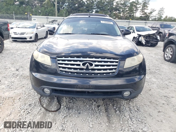 2004 Infiniti FX35 with VIN JNRAS08U74X107730, listed as a Copart auction lot 71409884 with 227,104 mi miles and Salvage Title. Bid and sale history available at carsss.com. Image 5.