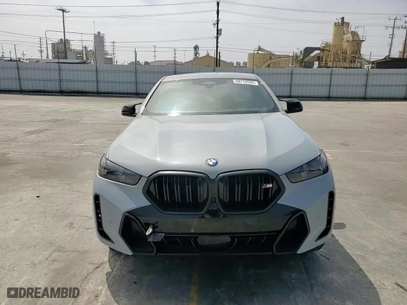 2024 BMW X6 M60i with VIN 5UX43EX05R9T22264, listed as a Copart auction lot 58772594 with 12,866 mi miles and Salvage Title. Bid and sale history available at carsss.com. Image 12.