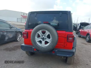 2018 Jeep Wrangler Unlimited Sport z VIN 1C4HJXDG9JW227864, wystawiony jako IAAI lot #42504877 z przebiegiem 53 378 mil mil oraz . Historia ofert i sprzedaży dostępna na DreamBid. Obrazek 16.