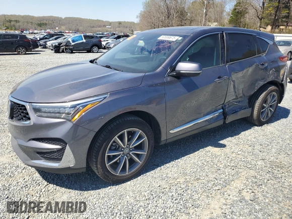 2019 Acura RDX w/Technology Pkg with VIN 5J8TC1H54KL013072, listed as a Copart auction lot 50899675 with Not Provided miles and Salvage Title. Bid and sale history available at carsss.com. Image 1.