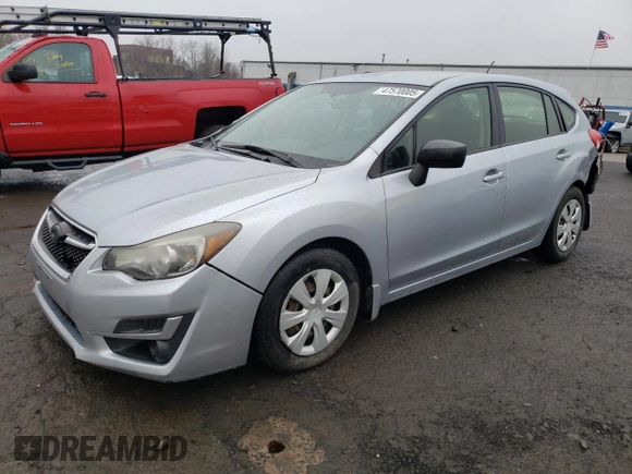 2015 Subaru Impreza 2.0i с VIN JF1GPAA6XFH213606, выставлен на аукционе Copart как лот 47570005 с пробегом 106 735 миль миль и Списание • Salvage title. История ставок и продаж доступна на DreamBid. Изображение 1.