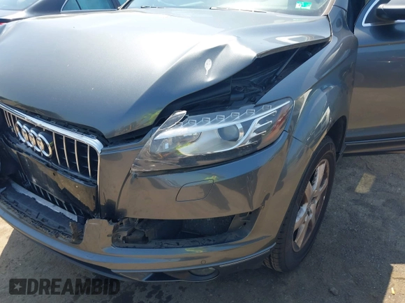 2015 Audi Q7 Premium Plus with VIN WA1LGAFEXFD026148, listed as a IAAI auction lot 42558640 with Not provided miles and . Bid and sale history available at DreamBid. Image 6.