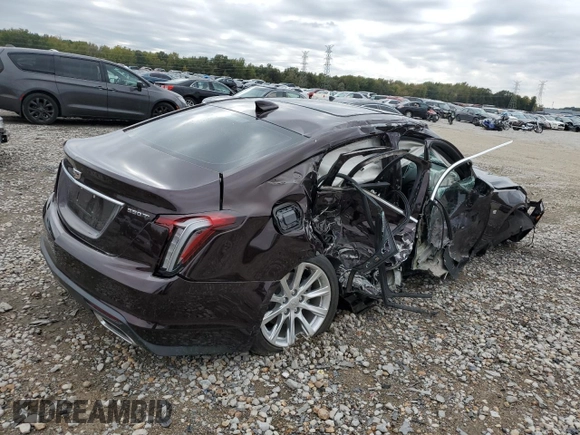 2021 Cadillac CT5 Luxury with VIN 1G6DW5RK0M0118012, listed as a Copart auction lot 78500434 with Not Provided miles and Salvage Title. Bid and sale history available at DreamBid. Image 3.