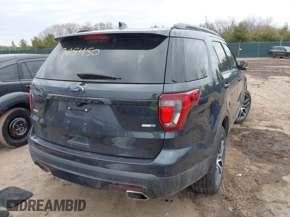 2017 Ford Explorer Sport with VIN 1FM5K8GT7HGC82568, listed as a IAAI auction lot 41705450 with 91,694 mi miles and . Bid and sale history available at carsss.com. Image 4.