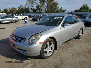 2004 Infiniti G35 w/Leather with VIN JNKCV51E24M111782, listed as a Copart auction lot 74676044 with 121,564 mi miles and Salvage Title. Bid and sale history available at DreamBid. Image 1.