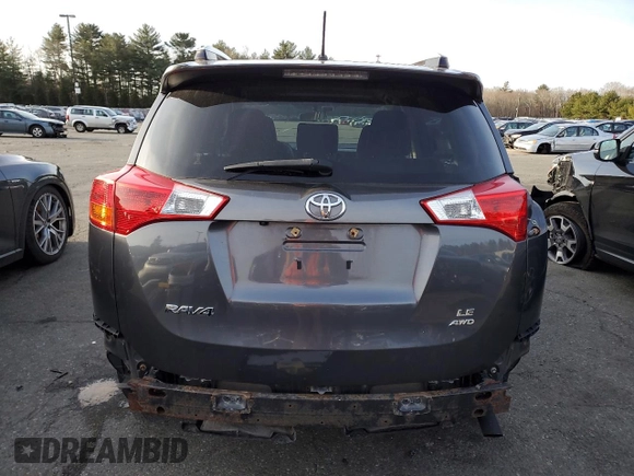 2015 Toyota RAV4 LE with VIN JTMBFREV2FD142951, listed as a Copart auction lot 46443175 with 127,249 mi miles and Salvage Title. Bid and sale history available at carsss.com. Image 6.