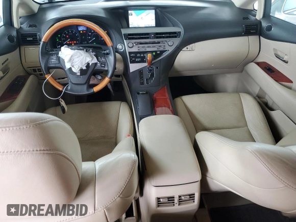 2012 Lexus RX 350 with VIN 2T2BK1BA9CC145574, listed as a Copart auction lot 53863225 with 76,555 mi miles and Salvage Title. Bid and sale history available at DreamBid. Image 8.
