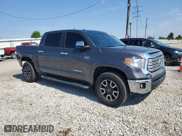 2017 Toyota Tundra Limited with VIN 5TFHW5F16HX677541, listed as a Copart auction lot 61197495 with 50,140 mi miles and Salvage title. Bid and sale history available at DreamBid. Image 4.