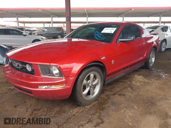 2008 Ford Mustang Deluxe with VIN 1ZVHT80N985143223, listed as a IAAI auction lot 42023600 with 193,678 mi miles. Bid and sale history available at carsss.com. Image 2.