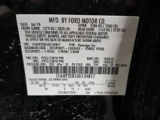 2018 Ford Taurus SEL с VIN 1FAHP2E85JG134817, выставлен на аукционе Copart как лот 43334715 с пробегом 256 717 миль миль и Списание • Salvage title. История ставок и продаж доступна на DreamBid. Изображение 13.