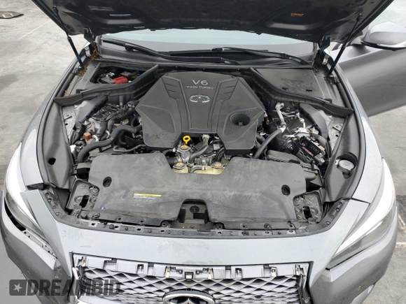 2021 Infiniti Q50 3.0t LUXE with VIN JN1EV7BP1MM702985, listed as a Copart auction lot 47668935 with 0 mi miles and Salvage Title. Bid and sale history available at carsss.com. Image 11.