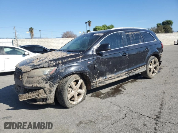 2015 Audi Q7 3.0T S line Prestige with VIN WA1DGAFE6FD000943, listed as a Copart auction lot 45974925 with 91,909 mi miles and Salvage Title. Bid and sale history available at carsss.com. Image 1.