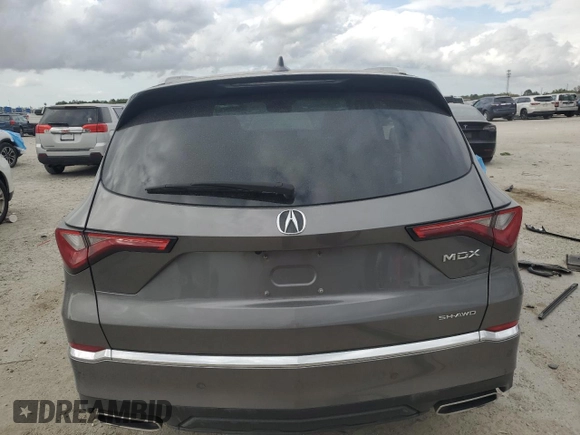 2022 Acura MDX w/Advance Package with VIN 5J8YE1H80NL023273, listed as a Copart auction lot 50019975 with 51,498 mi miles and Salvage Title. Bid and sale history available at carsss.com. Image 6.