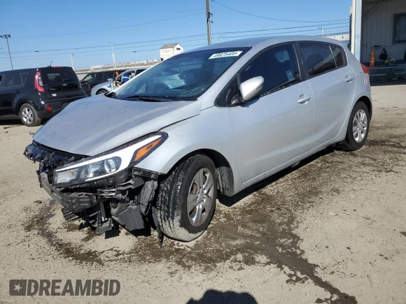 2017 Kia Forte5 LX with VIN KNAFK5A86H5683095, listed as a Copart auction lot 51179385 with 84,177 mi miles and Salvage Title. Bid and sale history available at carsss.com. Image 1.