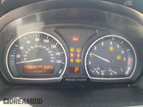 2008 BMW X3 3.0si with VIN WBXPC93458WJ13124, listed as a Copart auction lot 52737205 with 170,634 mi miles and Salvage Title. Bid and sale history available at carsss.com. Image 9.