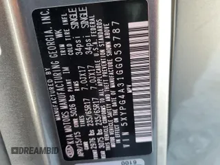 2016 Kia Sorento LX with VIN 5XYPG4A31GG053787, listed as a Copart auction lot 48758835 with 250,582 mi miles and Salvage Title. Bid and sale history available at carsss.com. Image 13.