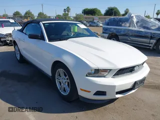 2012 Ford Mustang V6 with VIN 1ZVBP8EM4C5237285, listed as a IAAI auction lot 42601890 with 161,176 mi miles and . Bid and sale history available at DreamBid. Image 1.