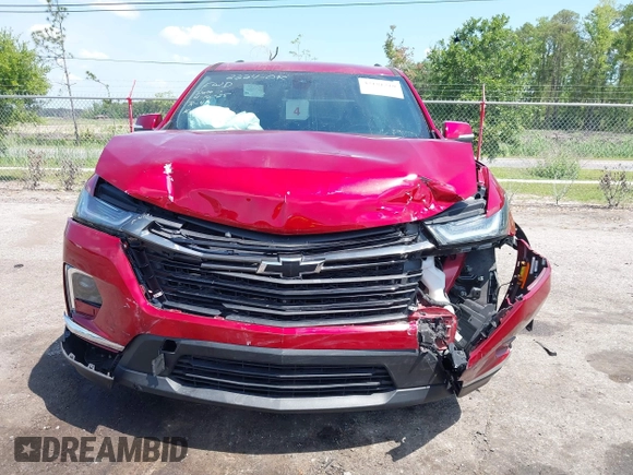 2022 Chevrolet Traverse LT Cloth with VIN 1GNERGKW7NJ154137, listed as a IAAI auction lot 42181210 with 30,650 mi miles and . Bid and sale history available at DreamBid. Image 6.