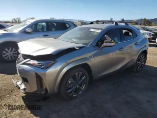 2022 Lexus UX 250h F Sport with VIN JTHE9JBH2N2062143, listed as a Copart auction lot 77345634 with 13,118 mi miles and Salvage Title. Bid and sale history available at DreamBid. Image 1.