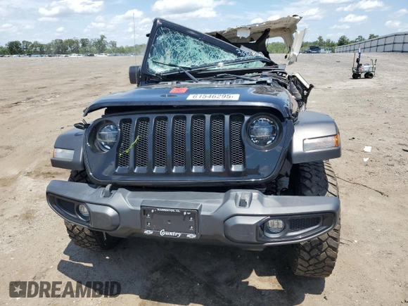 2022 Jeep Wrangler Unlimited Sport S with VIN 1C4HJXDG6NW141367, listed as a Copart auction lot 61546295 with Not provided miles and Salvage title. Bid and sale history available at DreamBid. Image 5.