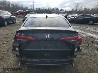 2022 Honda Civic Sedan EX with VIN JHMFE1F76NX002581, listed as a Copart auction lot 41983995 with 48,169 mi miles and Salvage Title. Bid and sale history available at carsss.com. Image 6.