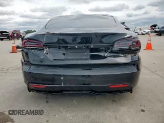 2023 Tesla Model S with VIN 5YJSA1E59PF512318, listed as a Copart auction lot 58377895 with 34,402 mi miles and Salvage title. Bid and sale history available at DreamBid. Image 6.