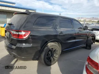 2019 Dodge Durango SXT Plus with VIN 1C4RDHAG9KC598757, listed as a Copart auction lot 43781245 with 76,862 mi miles and Salvage Title. Bid and sale history available at DreamBid. Image 3.