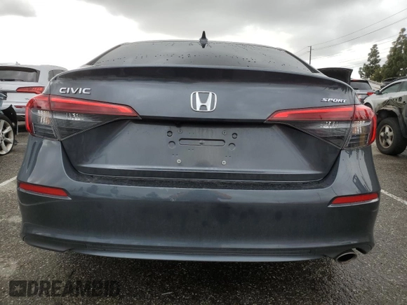 2024 Honda Civic Sedan Sport with VIN 2HGFE2F54RH511229, listed as a Copart auction lot 48750565 with 16,679 mi miles and Salvage Title. Bid and sale history available at carsss.com. Image 6.