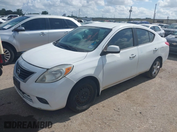 2012 Nissan Versa SV with VIN 3N1CN7AP6CL915352, listed as a IAAI auction lot 42720220 with 187,005 mi miles and . Bid and sale history available at DreamBid. Image 2.