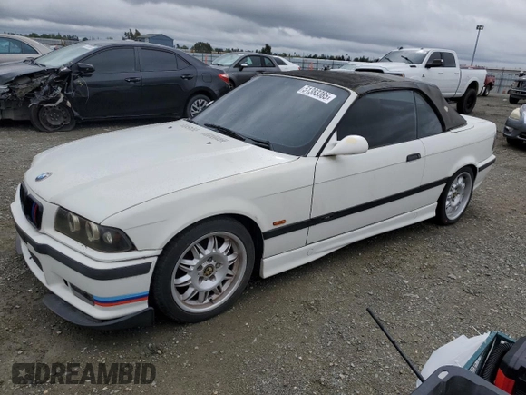 1998 BMW 3 Series M3 with VIN WBSBK0330WEC38995, listed as a Copart auction lot 51383385 with 165,517 mi miles and Salvage Title. Bid and sale history available at carsss.com. Image 1.