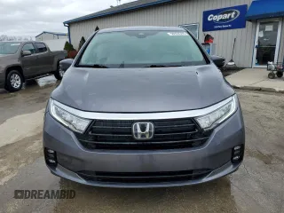2021 Honda Odyssey EX-L with VIN 5FNRL6H76MB006265, listed as a Copart auction lot 50958395 with 60,662 mi miles and Salvage Title. Bid and sale history available at DreamBid. Image 5.