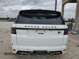 2019 Land Rover Range Rover Sport SVR with VIN SALWZ2SE9KA853698, listed as a Copart auction lot 81517734 with 36,967 mi miles and Salvage Title. Bid and sale history available at carsss.com. Image 6.