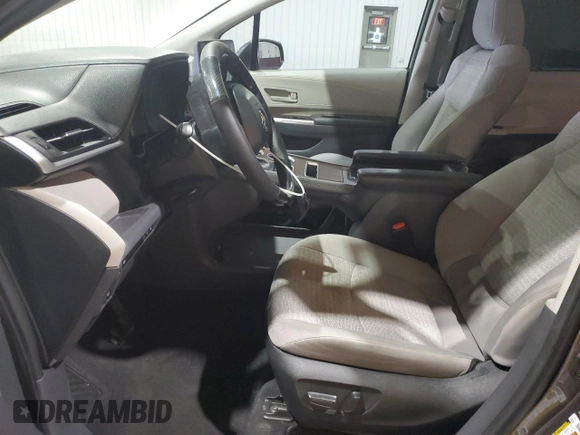 2023 Toyota Sienna LE with VIN 5TDKRKEC9PS153691, listed as a Copart auction lot 46716075 with 54,966 mi miles and Salvage Title. Bid and sale history available at carsss.com. Image 7.