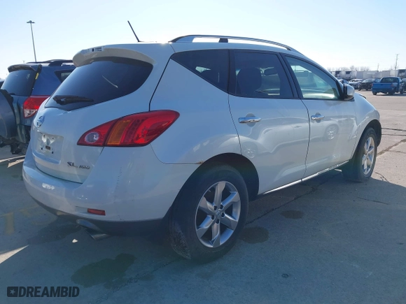 2010 Nissan Murano SL with VIN JN8AZ1MW5AW127604, listed as a IAAI auction lot 40424207 with 144,968 mi miles. Bid and sale history available at carsss.com. Image 4.