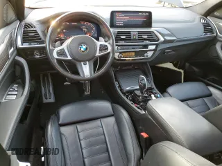 2020 BMW X4 M40i with VIN 5UX2V5C0XL9B53828, listed as a Copart auction lot 43190795 with 55,374 mi miles and Salvage title. Bid and sale history available at DreamBid. Image 8.