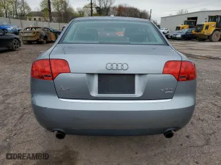 2007 Audi A4 2.0T with VIN WAUDF78E07A116311, listed as a Copart auction lot 52543425 with 112,099 mi miles and Salvage Title. Bid and sale history available at carsss.com. Image 6.