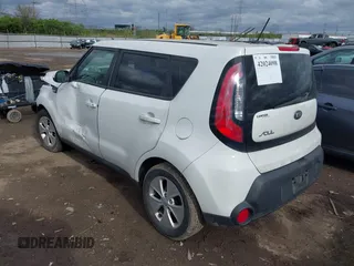 2014 Kia Soul with VIN KNDJN2A27E7010962, listed as a IAAI auction lot 42024098 with 97,370 mi miles. Bid and sale history available at carsss.com. Image 3.