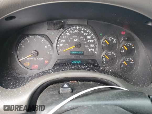 2003 Chevrolet TrailBlazer LTZ with VIN 1GNDT13S132150887, listed as a Copart auction lot 88429855 with 209,860 mi miles and Salvage Title. Bid and sale history available at DreamBid. Image 9.