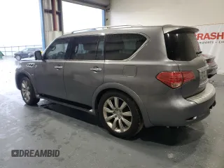 2016 Infiniti QX80 with VIN JN8AZ2NE8G9120469, listed as a Copart auction lot 73436594 with 216,678 mi miles and Salvage Title. Bid and sale history available at carsss.com. Image 2.