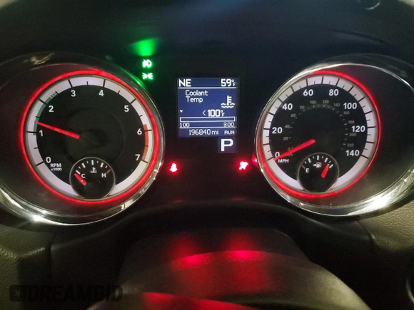 2011 Dodge Durango Citadel with VIN 1D4SE5GT4BC613797, listed as a Copart auction lot 54893175 with 196,840 mi miles and Salvage title. Bid and sale history available at DreamBid. Image 9.